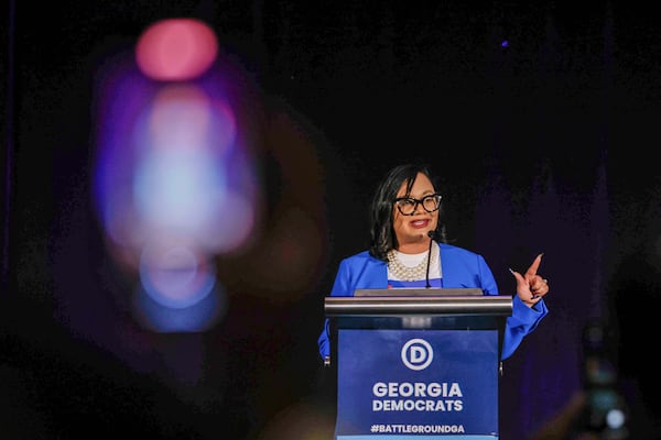 U.S. Rep. Nikema Williams, the chair of the state Democratic Party, said Georgia Democrats need to form a coalition with independent voters and disaffected Republicans to win. Miguel Martinez-Jimenez/AJC