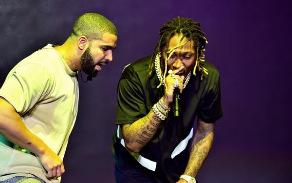 Drake and Future - together again. Photo; Getty Images