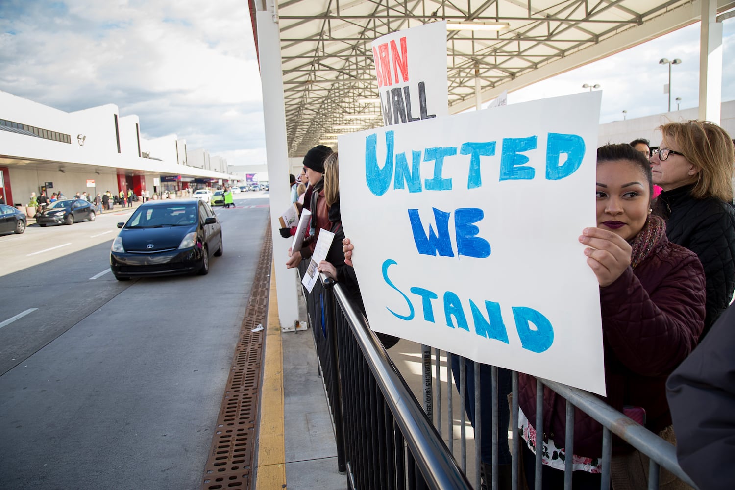 Atlanta Airport protests over immigration order Sunday Jan. 29