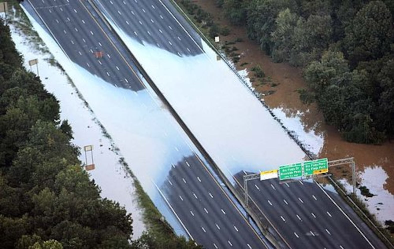 Atlanta flooding: Aerial photos