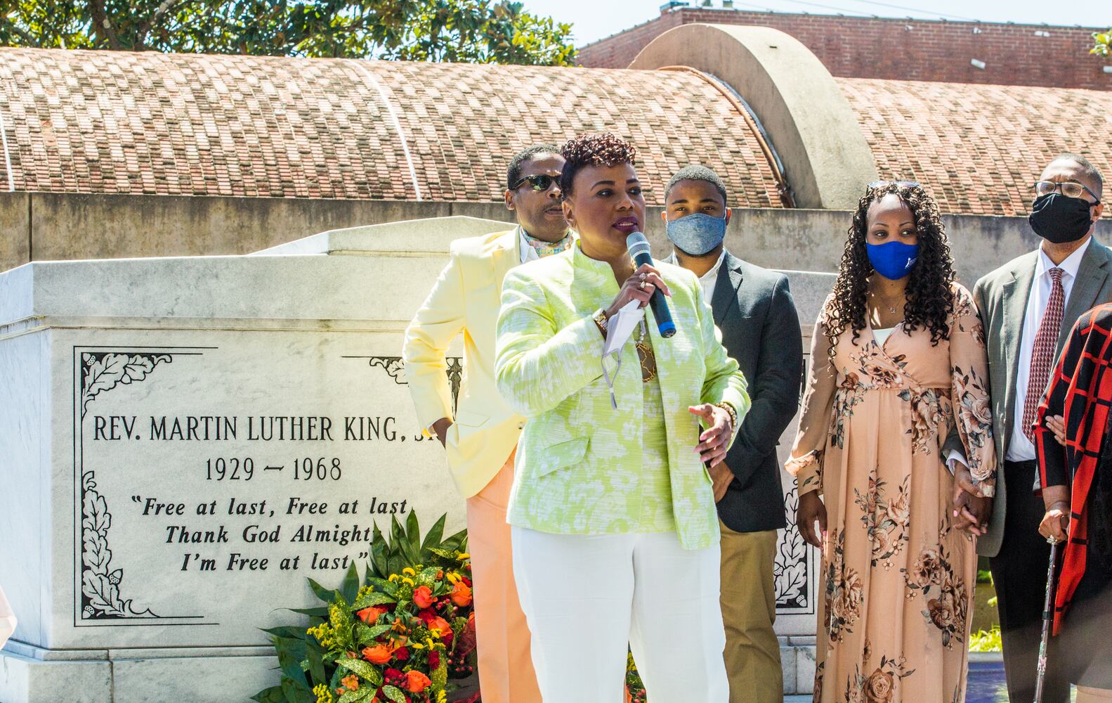 wreath-laying at MLK tomb on 53 anniversary of his death