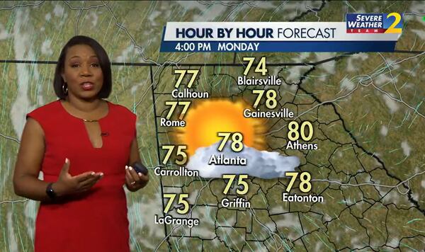 Channel 2 Action News meteorologist Eboni Deon with late afternoon forecast for Memorial Day.