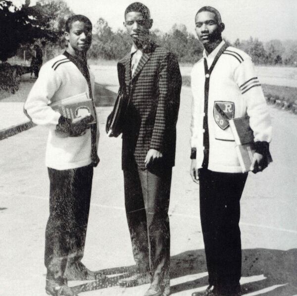 Ralph A. Long Jr., Lawrence Williams and Ford C. Greene, the first black students to enroll at Georgia Tech in 1961. (Courtesy Georgia Tech).