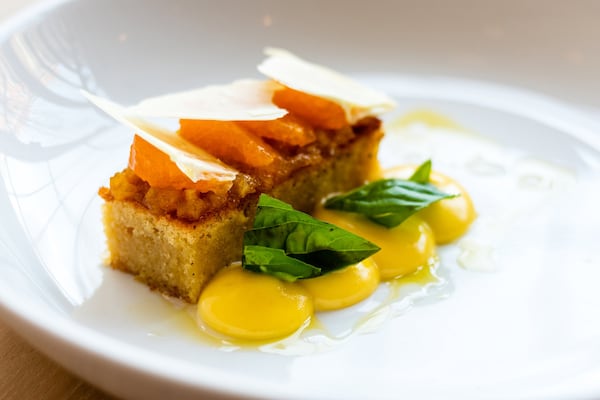 Ricotta Pound Cake with Satsuma Curd is a favorite from pastry chef Zibaa Sammander of Adalina. CONTRIBUTED BY HENRI HOLLIS