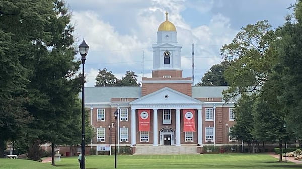 Clark Atlanta University's Harkness Hall is one of the main buildings on its campus. (Eric Stirgus/eric.stirgus@ajc.com)