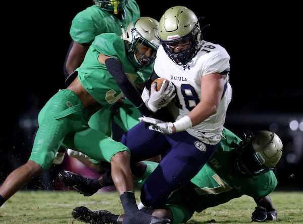 Kyle Efford as a player at Dacula High School during the 2020 season.