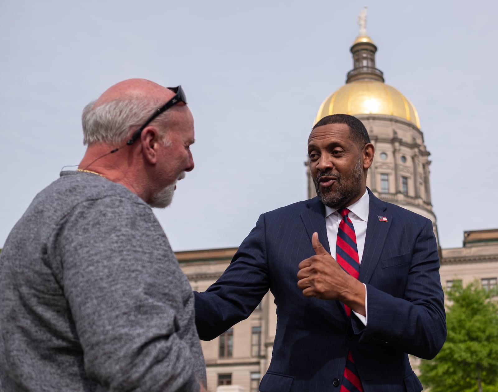 Former Democrat Vernon Jones, who is running in the 10th Congressional District's GOP primary, will benefit from a fundraiser former President Donald Trump will hold March 17 at his Mar-a-Lago resort. Ben Gray for the Atlanta Journal-Constitution