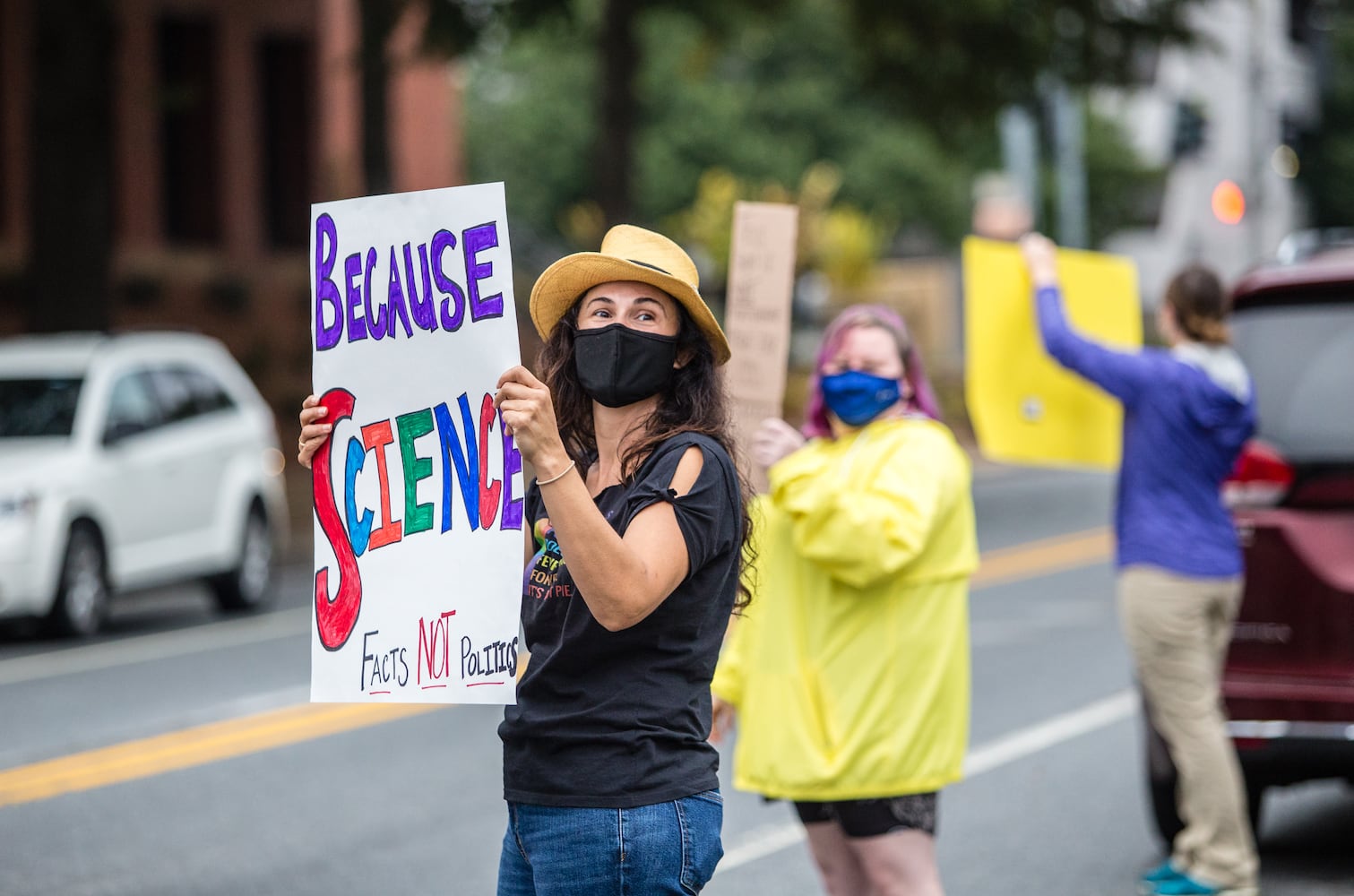 decatur city school protest covid