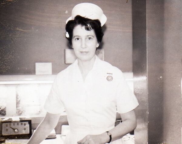 Dora Sowell worked as a nurse for many years. Here she is in the 1960s, at Newell Hospital in Chattanooga. CONTRIBUTED