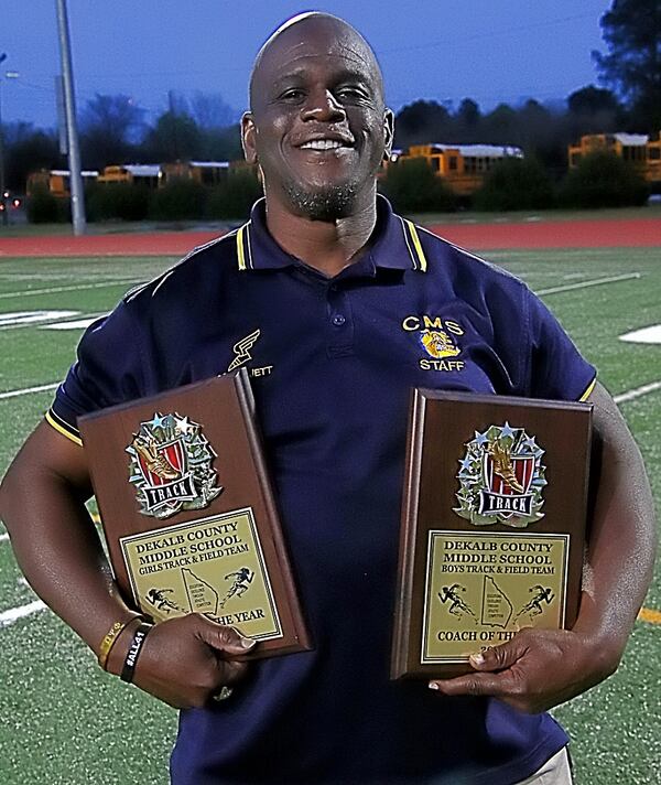 Chamblee Middle School football and track coach Terrence Jett is being honored at the HBCU’s “Paying it Forward” scholarship gala in Houston on Saturday