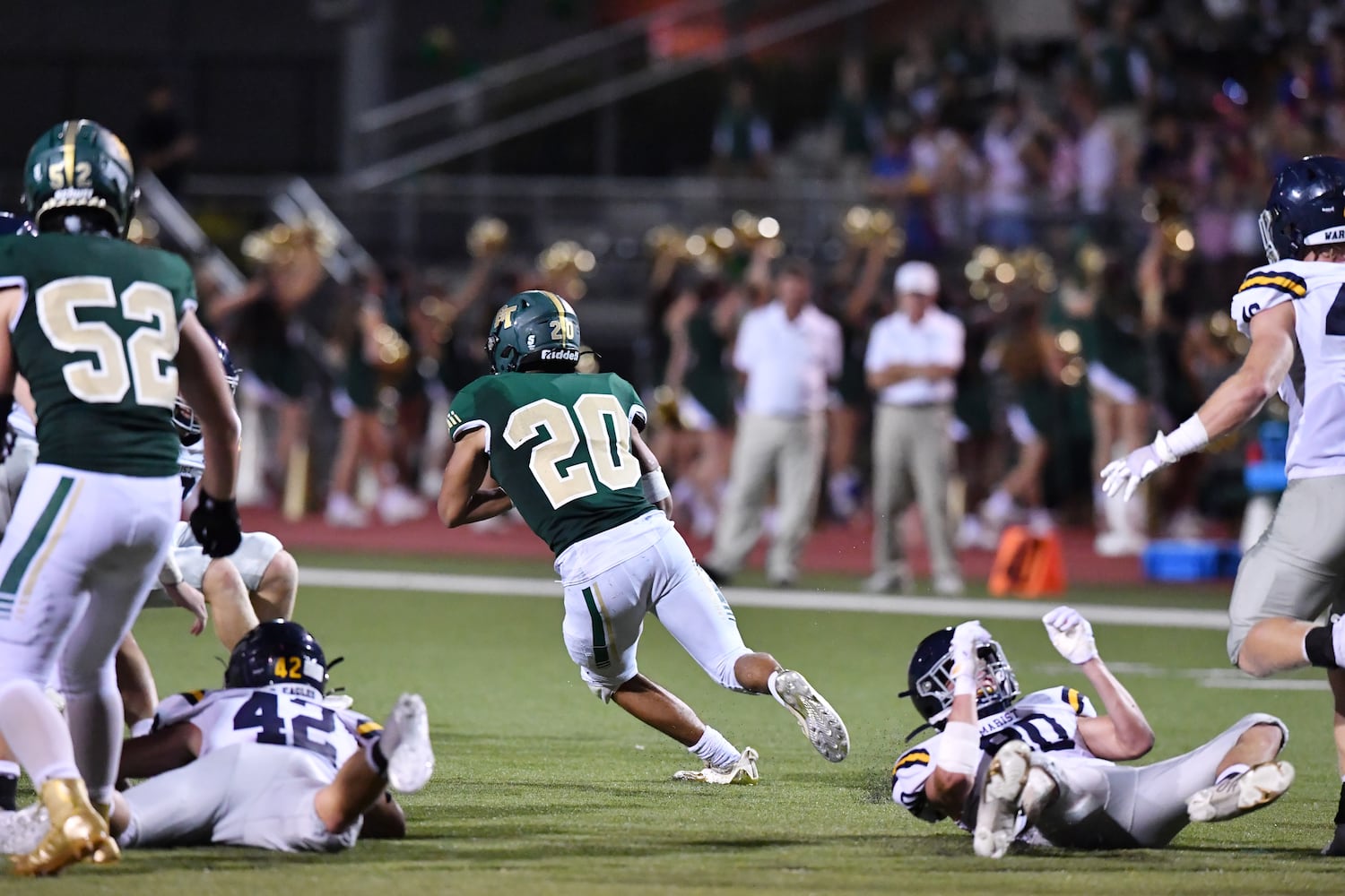 high school football: Marist at Blessed Trinity