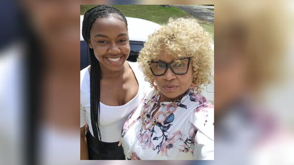 Alasia Franklin with her mother, Alinda Henderson-Fortner.