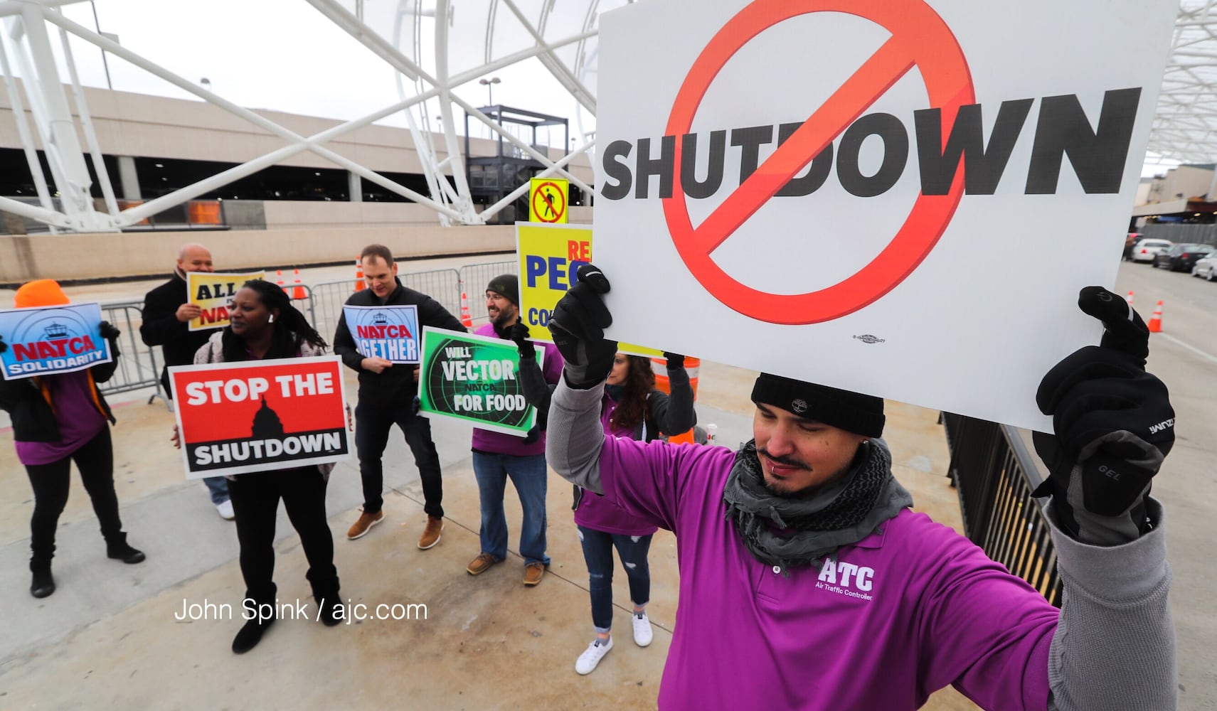 PHOTOS: Atlanta airport travelers stuck in long TSA wait lines