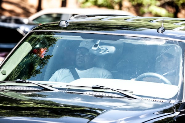 Singer Bobby Brown leaves the hospice where his daughter Bobbi Kristina has been taken. Photo: Atlanta Filming