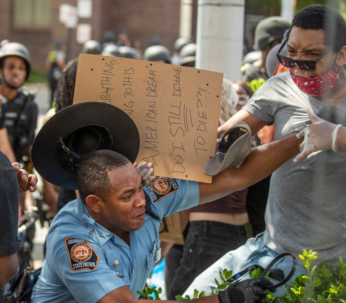 PHOTOS: Fourth day of protests in downtown Atlanta