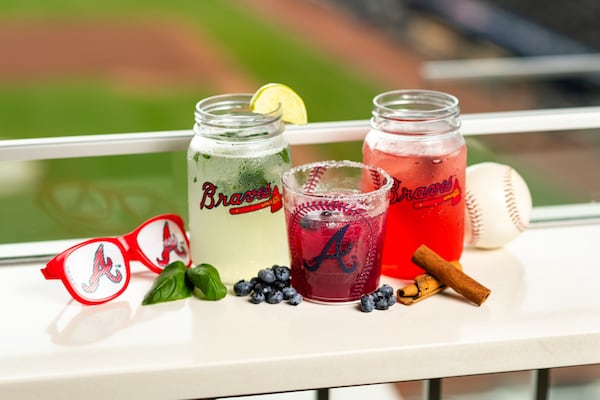 Atlanta Braves Truist Park postseason specialty drinks. Courtesy of Kara Zoellner/Braves Communication