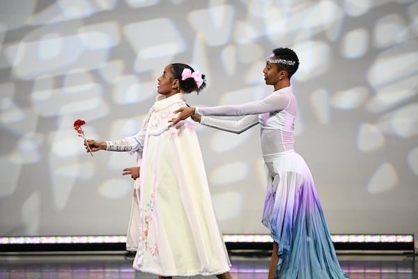 In "The Gospel Nutcracker," the Love Princess (Challyce Brogdon) guides young Claire (Madison Sneed) on a journey of faith. Courtesy of Lashaun Dodds/Donald Douglas