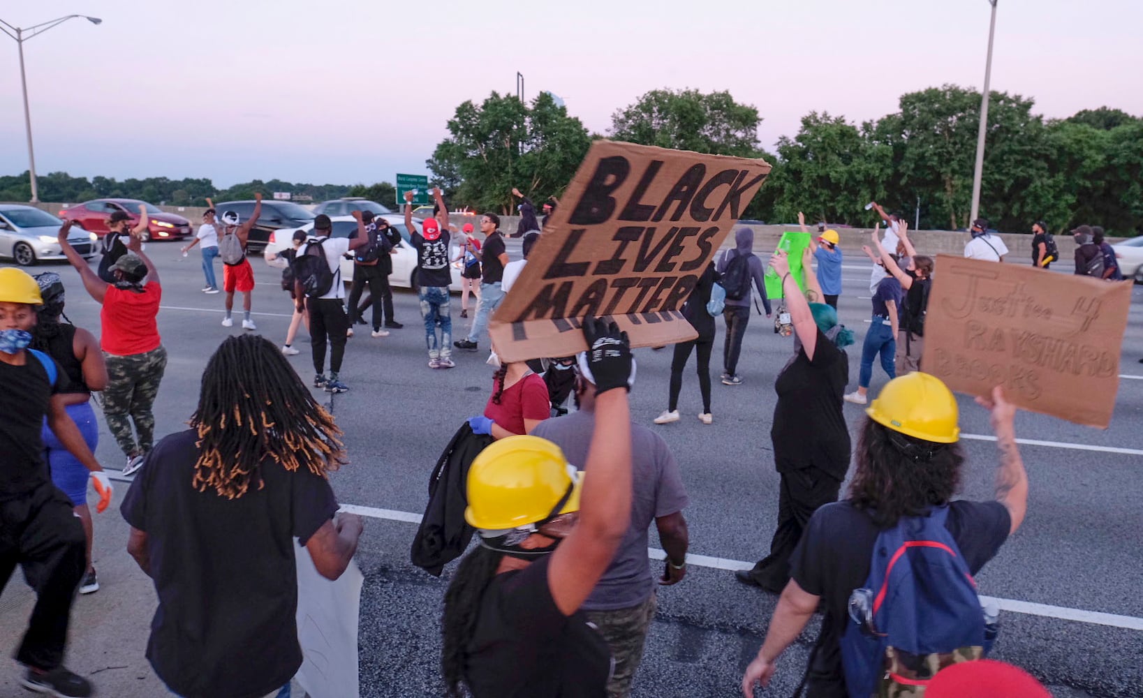 PHOTOS: Protesters gather in Atlanta over Friday’s police shooting