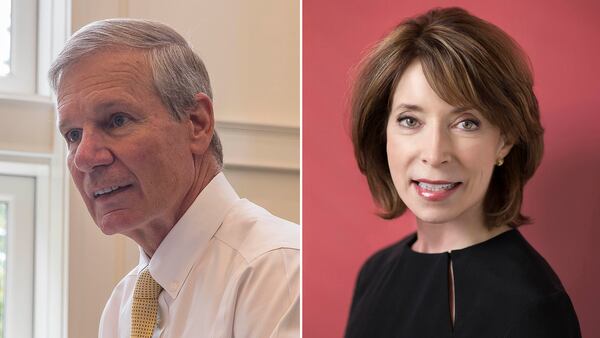 Bud Peterson, president of Georgia Institute of Technology; and Paula Wallace, president of Savannah College of Art and Design.