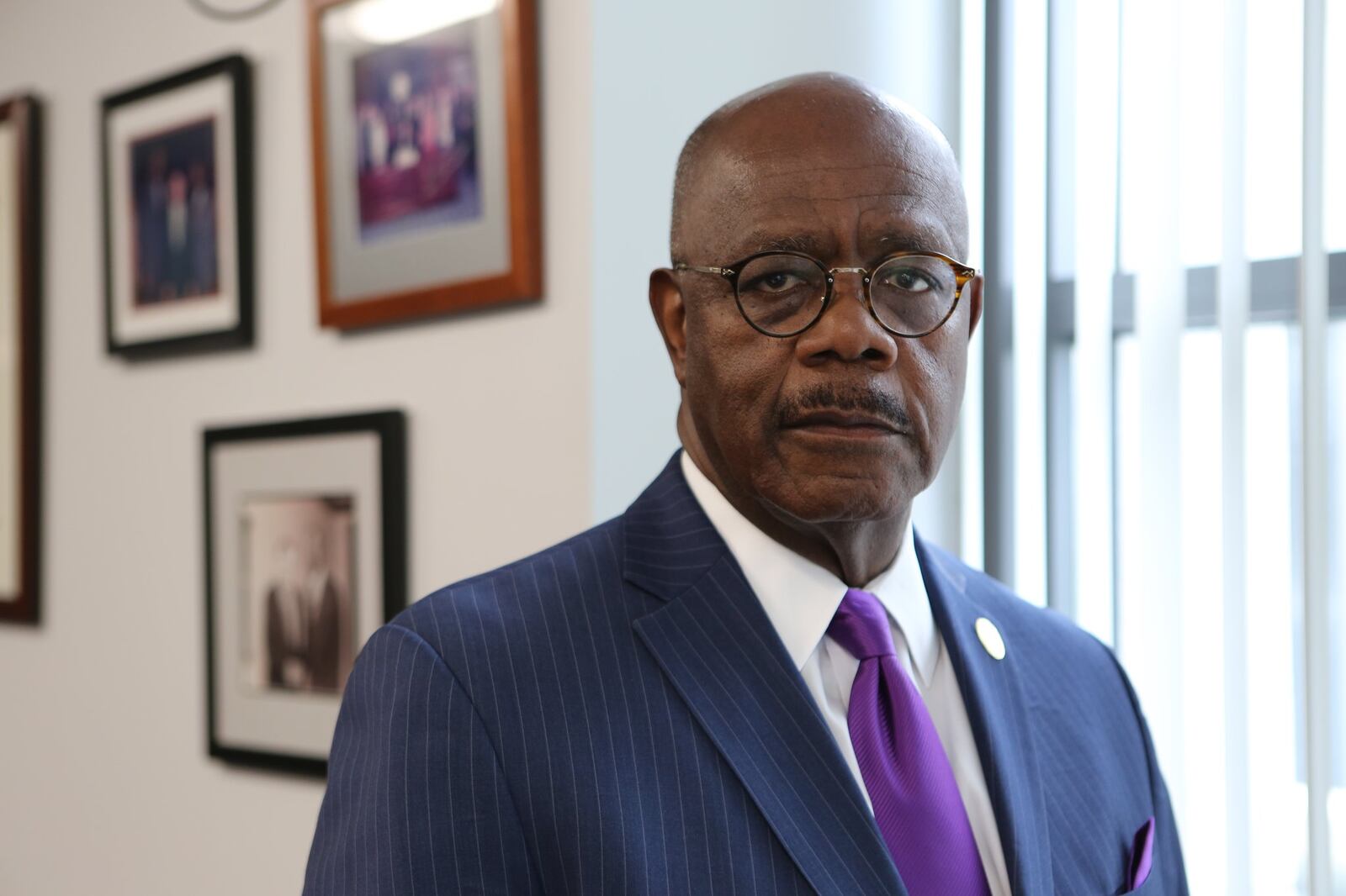 July 31, 2019, Atlanta — Fulton County District Attorney Paul Howard talks to the AJC about the new Conviction Integrity Unit, which will look at the Leo Frank case and could ultimately result in a posthumous exoneration. August is a month of milestones in the Leo Frank case. This year brings prominent renewed interest and sharp divisions. The superintendent of the National Pencil Company was convicted on Aug. 25, 1913, for the murder of 13-year-old worker Mary Phagan. Two years later, a lynch mob furious that Gov. John Slaton had commuted Frank’s sentence broke him out of prison and hanged him in Marietta. Frank was posthumously pardoned in 1986 and now the Fulton County DA’s office is re-examining the case. (TYSON HORNE / TYSON.HORNE@AJC.COM)