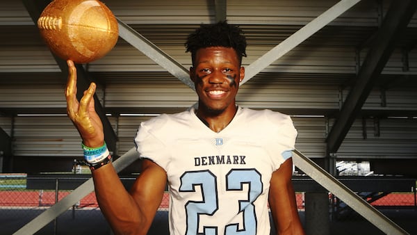 Denmark wide receiver Ze'Vian of Alpharetta is a member of the 2019 AJC Super 11 class.