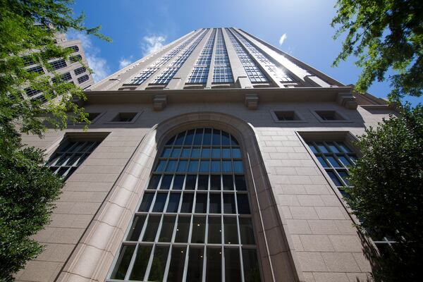 One Atlantic Center stands at the corner of West Peachtree and 14th streets in Midtown Atlanta. The return of office workers to many towers has been slow, putting particular pressure on small shops that previously could rely on a steady stream of potential customers inside the buildings. STEVE SCHAEFER FOR THE ATLANTA JOURNAL-CONSTITUTION