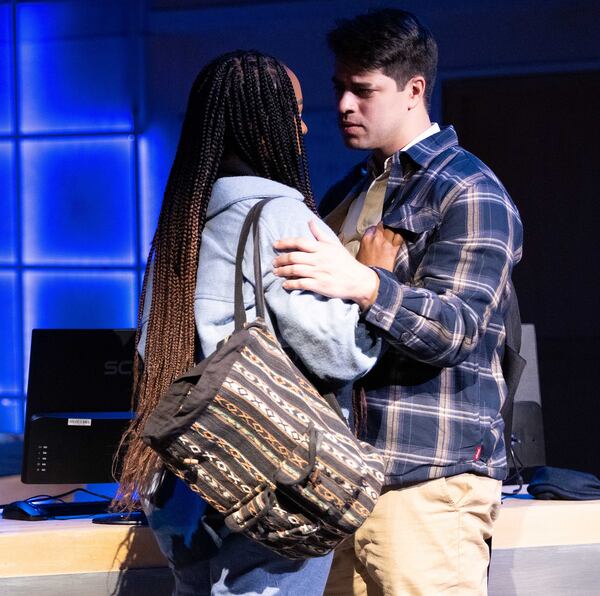 Stage Door’s “Completeness” co-stars Irene Polk and Chris Hecke.
Courtesy of Stage Door Theatre/Paul Ward Photography