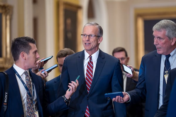 U.S. Senate Minority Whip John Thune, R-S.D., was elected to succeed longtime GOP leader Mitch McConnell of Kentucky on Wednesday.