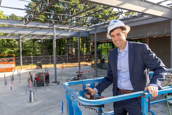 Portrait of Cornerstone Christian Academy headmaster Colin Creel at the construction site of the schoolÕs new science labs. For story on the Top Workplace winners. PHIL SKINNER FOR THE ATLANTA JOURNAL-CONSTITUTION