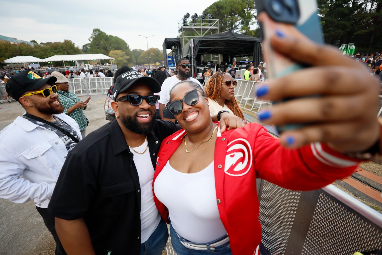 Crowd scene at the 2024 One Musicfest in Central Park