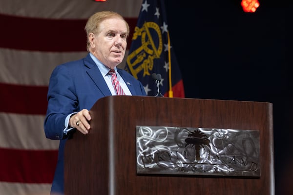 Randy Evans, a Georgia Republican who served as U.S. ambassador to Luxembourg, speaks at the Georgia GOP convention at Jekyll Island on Saturday, June 5, 2021. (Photo: Nathan Posner for The Atlanta-Journal-Constitution)