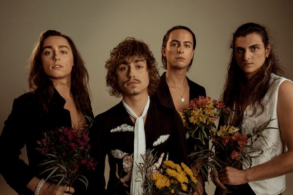 Greta Van Fleet (left to right):  Jake Kiszka, Josh Kiszka, Sam Kiszka and Danny Wagner drop their sophomore album in April.