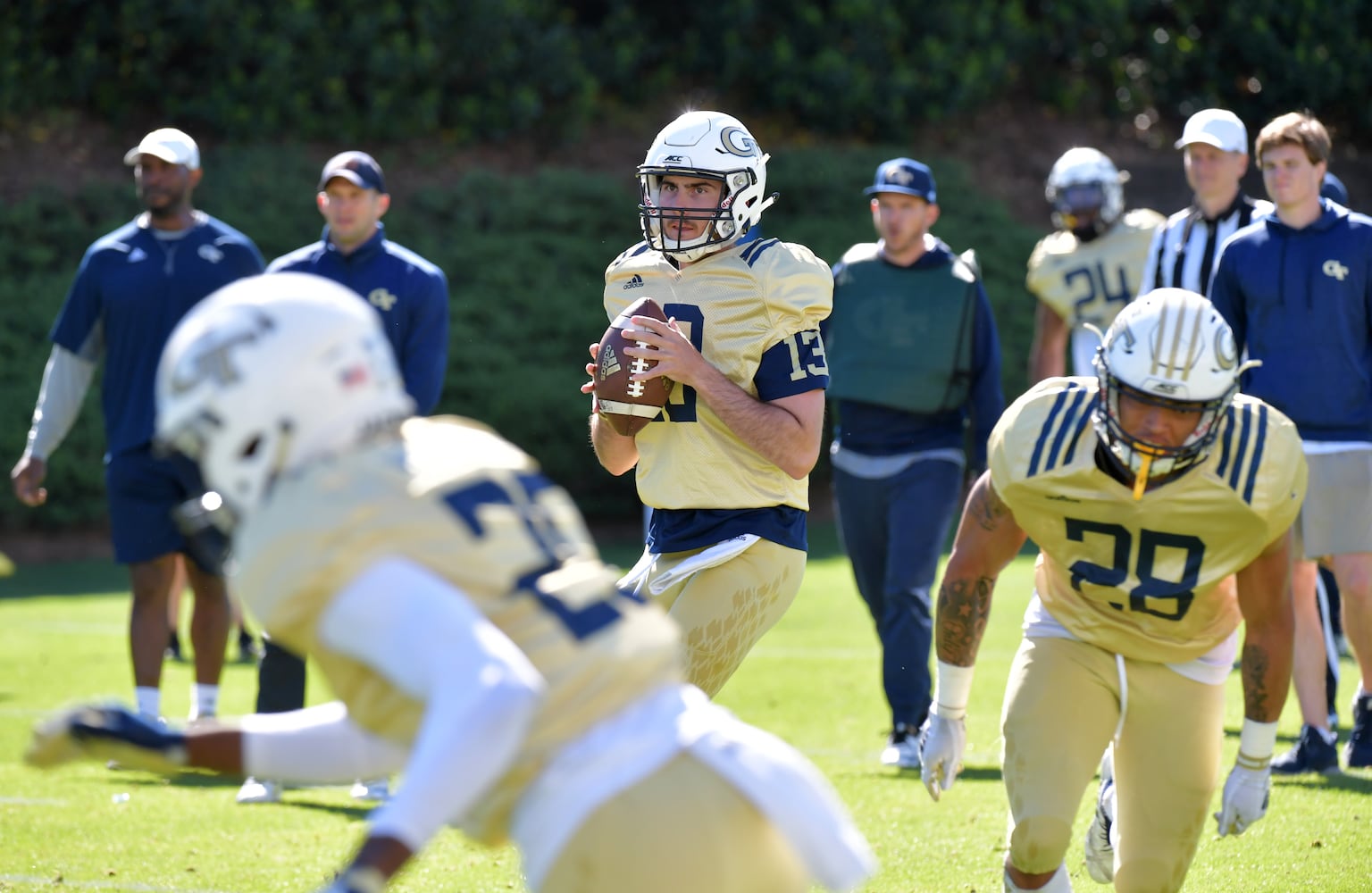 Photos: Georgia Tech puts on the pads at spring practice