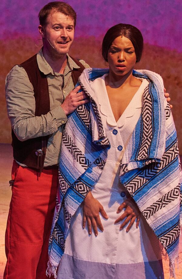 Jeremy Wood and Ayana Reed co-star in the musical “110 in the Shade” at Theatrical Outfit. CONTRIBUTED BY CHRISTOPHER BARTELSKI