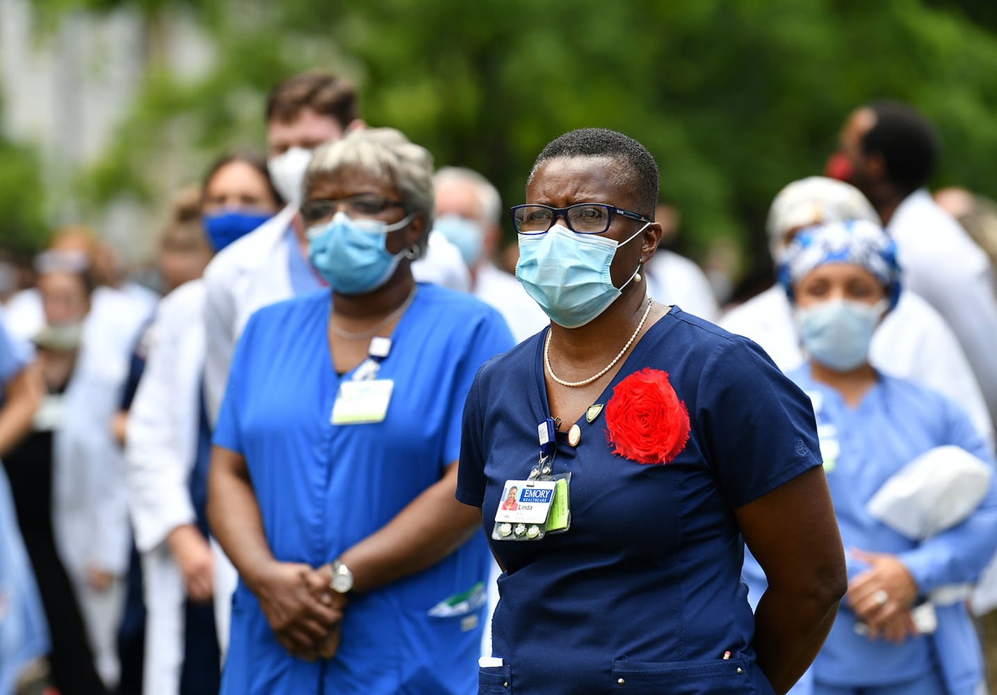 Photos: White Coats for Black Lives demonstration at Emory