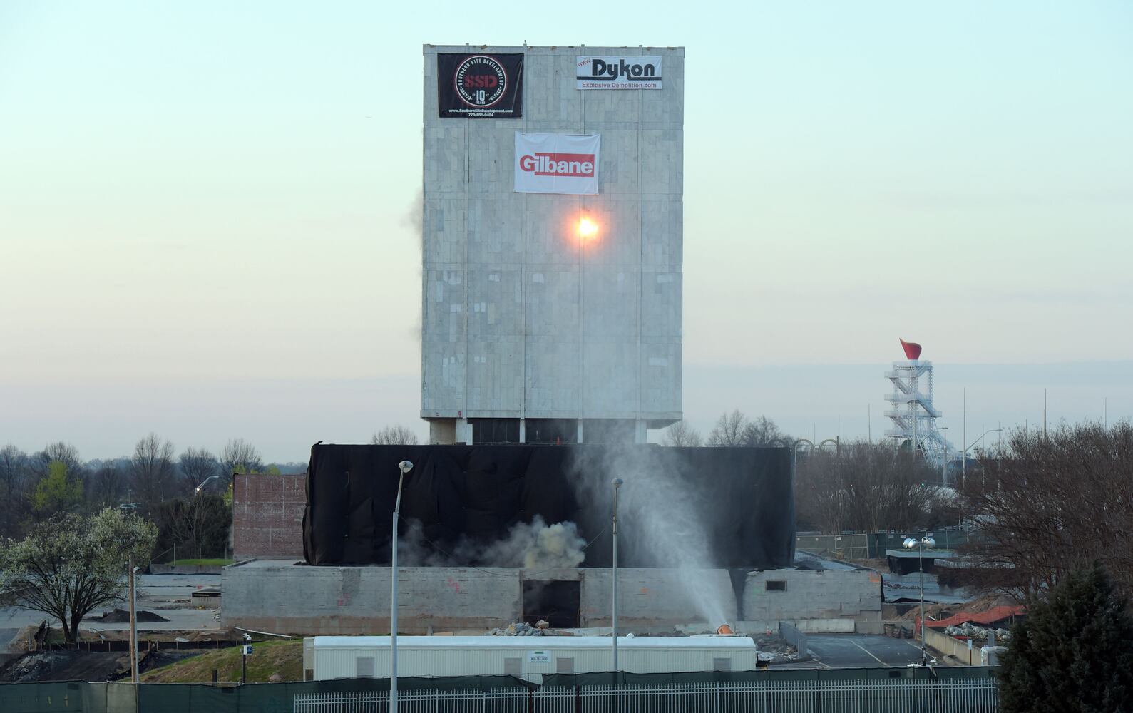 Old Georgia Archives building imploded, Sunday March 5, 2017