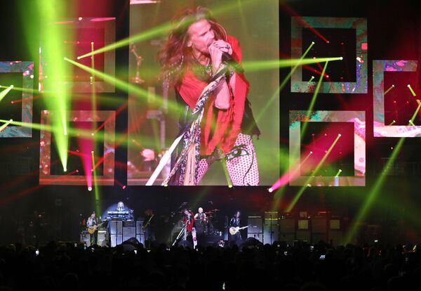 Aerosmith played a rocking set at the second night of the Bud Light Music Fest, February 1, 2019, State Farm Arena. Post Malone opened the concert. Robb Cohen Photography & Video /RobbsPhotos.com