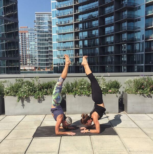 Start the weekend with a refreshing outdoor yoga class at Exhale Spa at the Loews Hotel Atlanta. 
Courtesy of Loews Atlanta Hotel