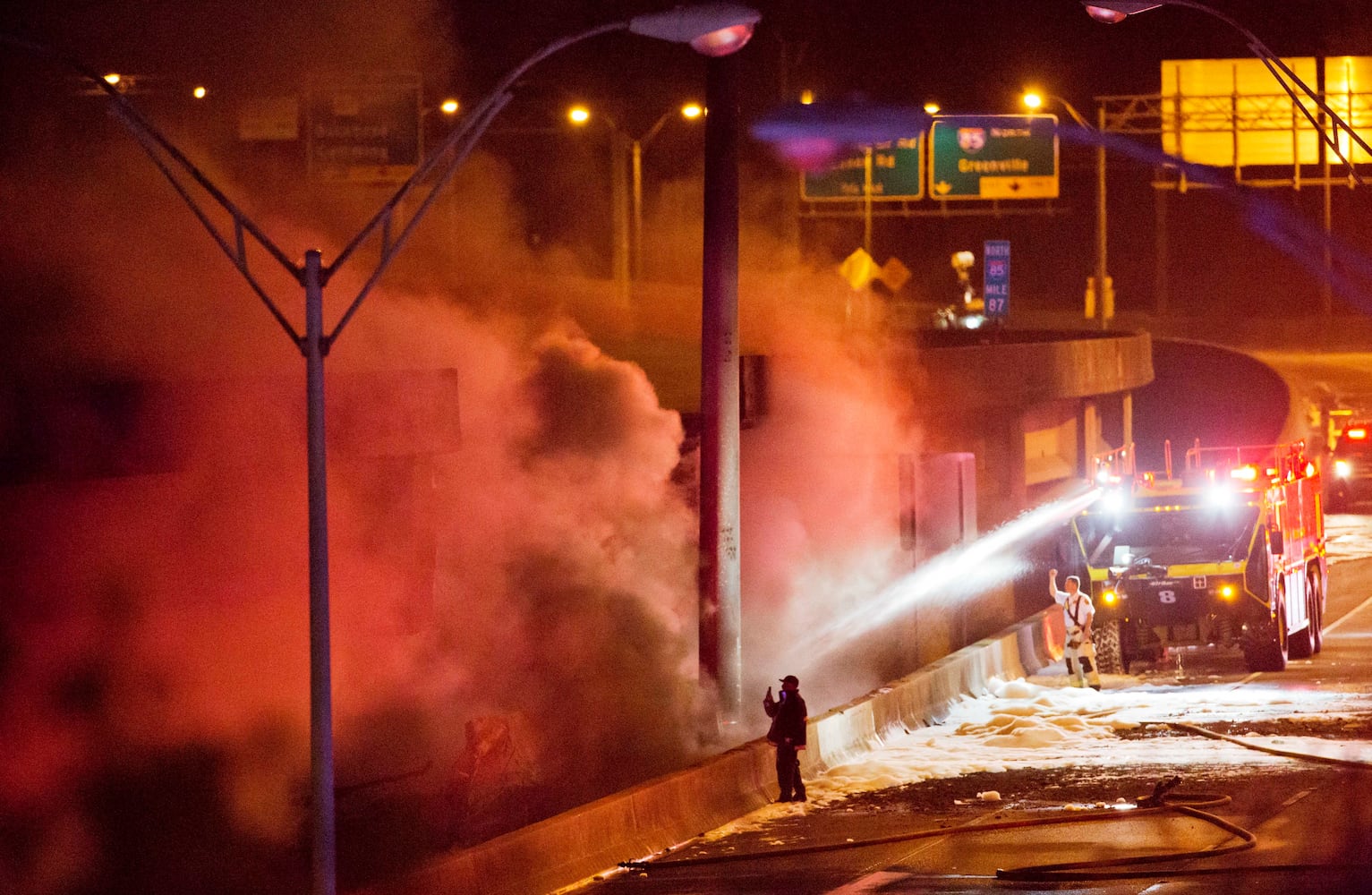 I-85 fire and bridge collapse