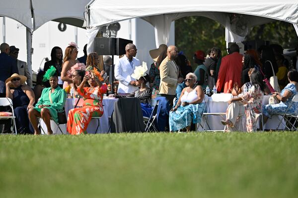 Spectators look on during the First Annual Junior Polo Classic on Sunday, Oct. 13, 2024, in Fairburn, GA. (Jim Blackburn for the AJC)