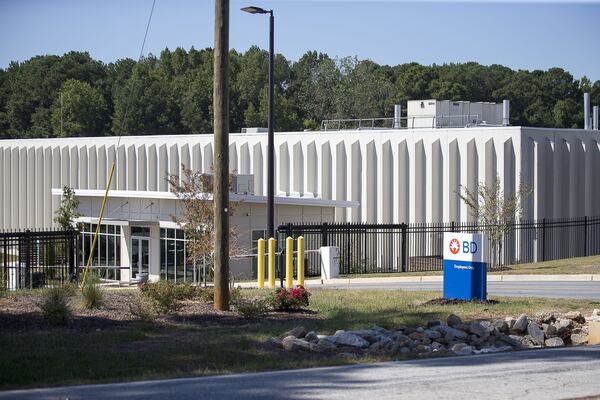 Georgia’s Environmental Protection Division has agreed to conduct long-term air testing near two plants that emit ethylene oxide, including BD in Covington, seen here. Residents say that because the state didn’t test sooner, they’ll never know what the plants were pumping out before regulatory scrutiny began. ALYSSA POINTER / ALYSSA.POINTER@AJC.COM