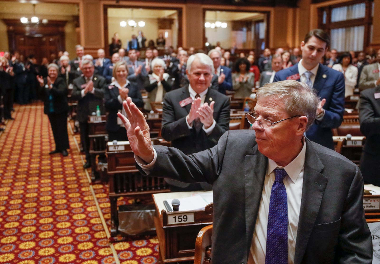 Johnny Isakson was the second of two former U.S. senators from Georgia to die in 2021. The first was Max Cleland. (Bob Andres / bandres@ajc.com)