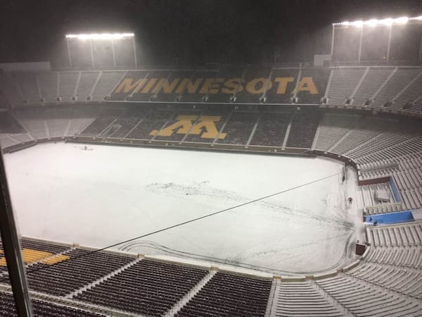 What it looked like in the hours after the completion of last year's game between Atlanta United and Minnesota United.