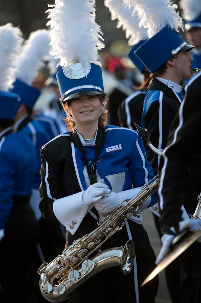 Georgia State University marching band on the national stage