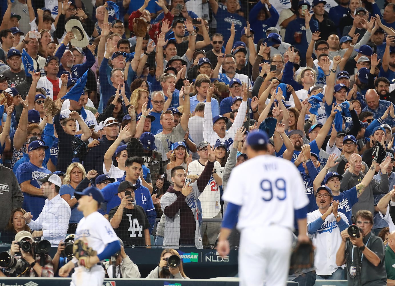 Photos: Braves fall to Dodgers in playoffs opener