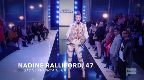 Nadine Ralliford's past collection dress featured in the opening minutes of season 17 of "Project Runway."