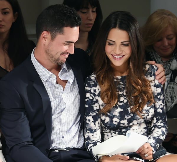 NEW YORK, NY - OCTOBER 14: Television personalities Josh Murray (L) and Andi Dorfman attend front row at The Mark Zunino For Kleinfeld 2015 Runway Show at Kleinfeld on October 14, 2014 in New York City. (Photo by Jamie McCarthy/Getty Images for Kleinfeld Bridal) NEW YORK, NY - OCTOBER 14: Television personalities Josh Murray (L) and Andi Dorfman attend front row at The Mark Zunino For Kleinfeld 2015 Runway Show at Kleinfeld on October 14, 2014 in New York City. (Photo by Jamie McCarthy/Getty Images for Kleinfeld Bridal)