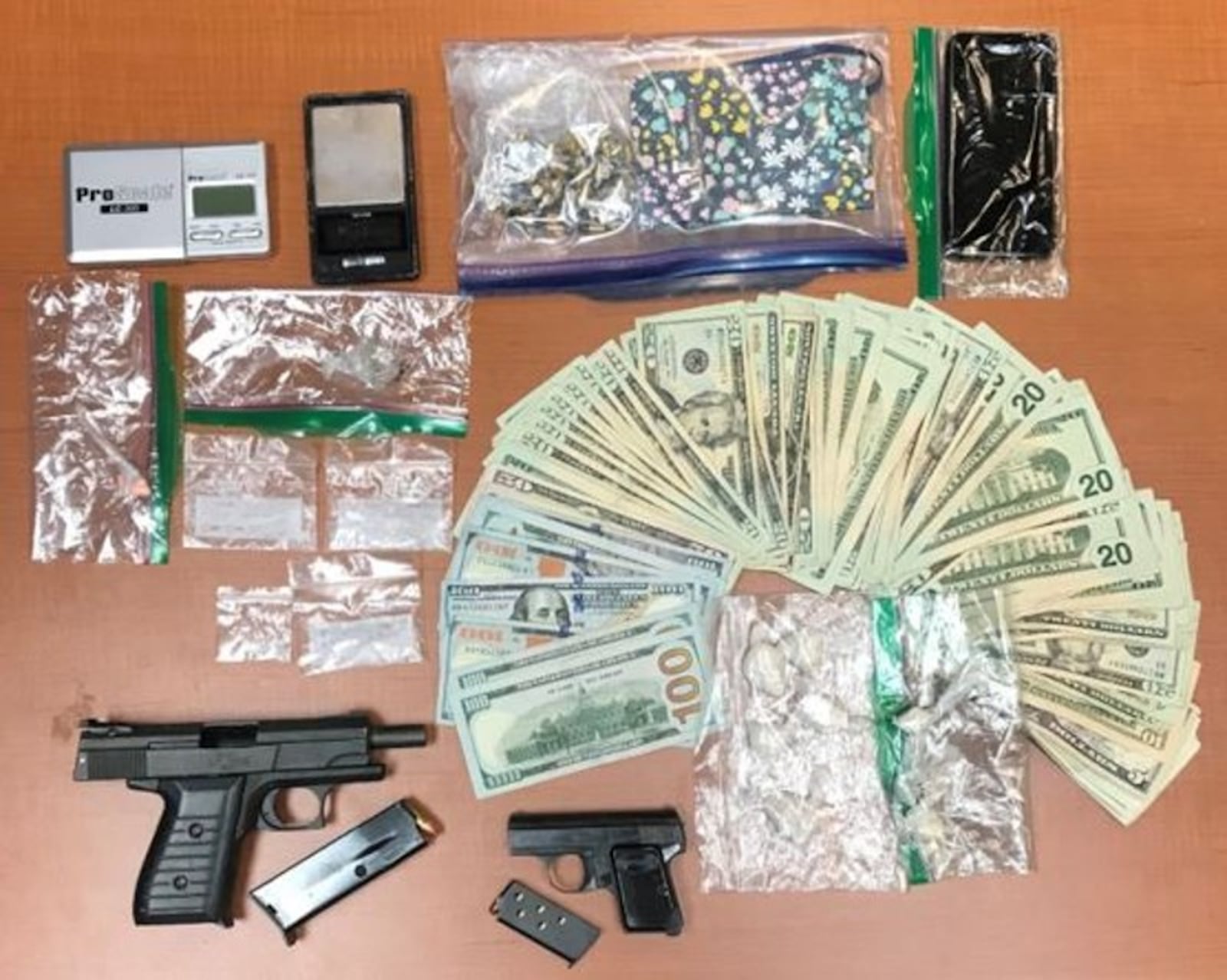 Three Hall County residents were arrested on drug charges after narcotics agents seized about $6,500 worth of heroin and methamphetamine from a Gainesville home, authorities said.