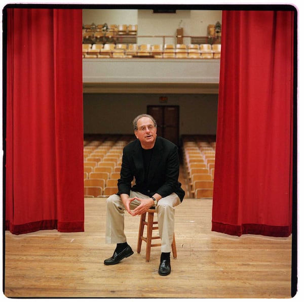 Alfred Uhry is a graduate of Druid Hills High School, which he visited in 1996, during the Atlanta Olympics. In 1999 the school renamed its auditorium the Alfred Uhry Theatre in his honor. (AJC Staff Photo/Joey Ivansco) 07/96