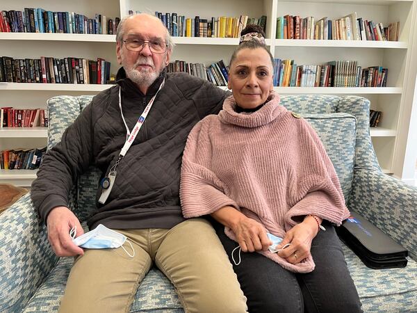 David and Sylvia Richterich will spend the holidays at the American Cancer Society's Hope Lodge in the Decatur area. The couple, who like all the lodge's residents stay for free, retired to Guatemala, but have made repeated trips to Georgia during David's three rounds of treatment for cancer at the Atlanta Veterans Affairs hospital. Matt Kempner / AJC